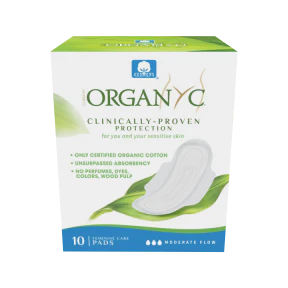 Organyc - Pads - Moderate Flow W/Wings Folded (10ct) - Image 2