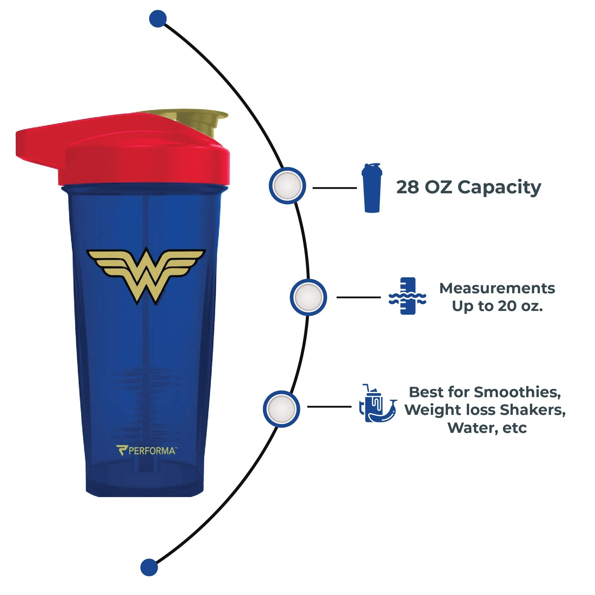 PerfectShaker - Shaker Cup - Wonder Woman (800ml) - Image 6