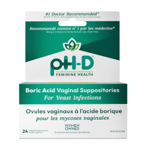 PH-D Feminine Health - Boric Acid Vaginal Suppositories (24ct) - Image 4