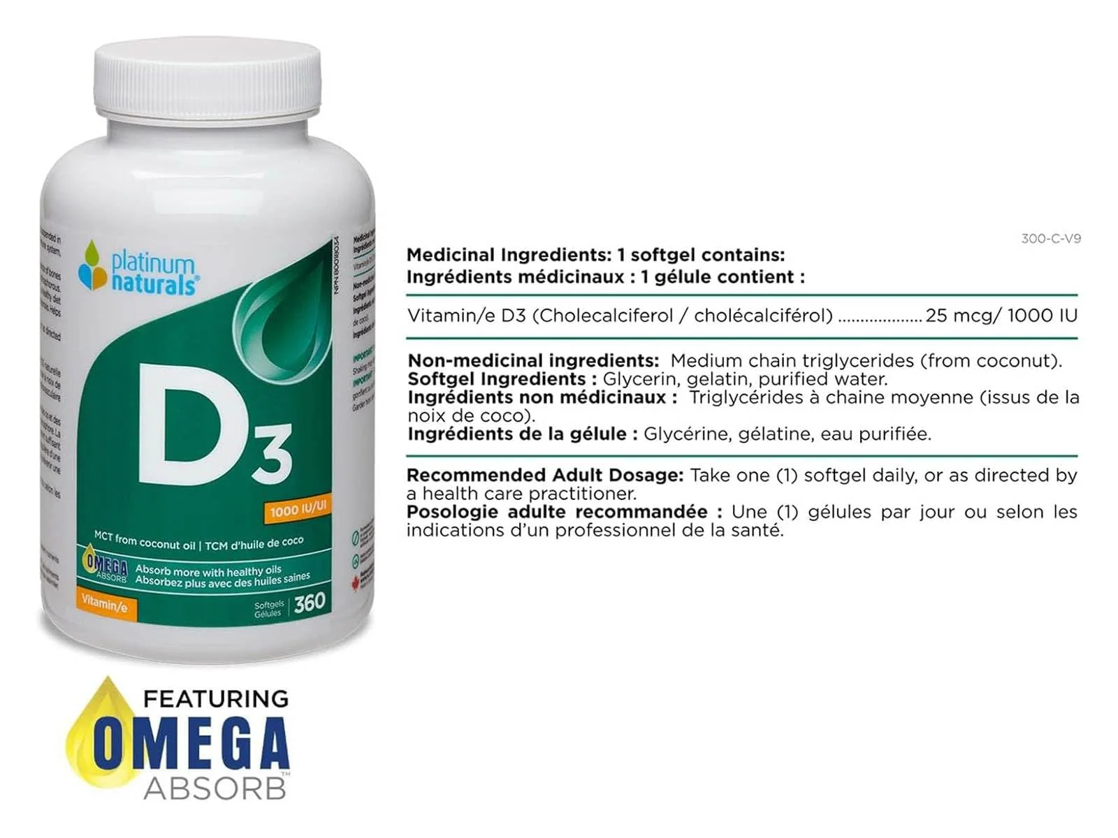 Platinum Naturals - Vitamin D3 (360sg) - Image 6