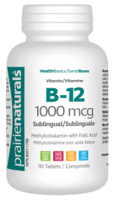 Prairie Naturals Health Products - B12 1000 mcg - Sublingual (90tab) - Image 4