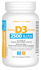 Prairie Naturals Health Products - Vitamin D3 2500 IU (550sg) - Image 2