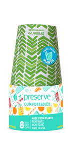 Preserve by Recycline - Compostables Hot Cups 8ct Green (8ct) - Image 2