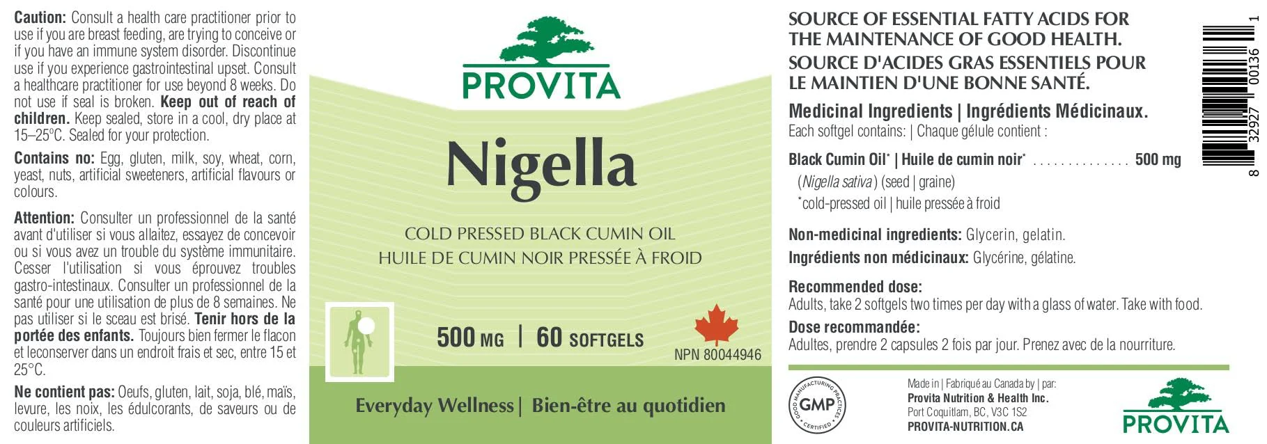 Provita - Nigella Black Cumin Oil (60 SoftGels) - Image 6