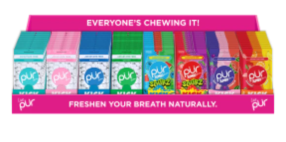 PUR Gum - PUR PDQ Shipper - 55pc & Jumbo Bags (1disp)