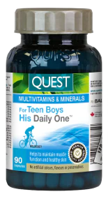 Quest - The Quest For Health - For Teen Boys His Daily One (90caps) - Image 2