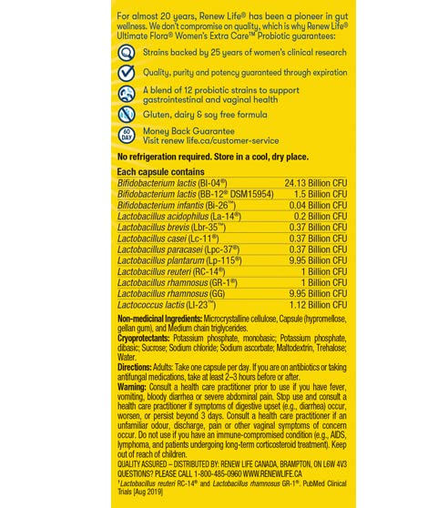 Renew Life - Ultimate Flora Women's Extra Care (30vcap) - Image 4