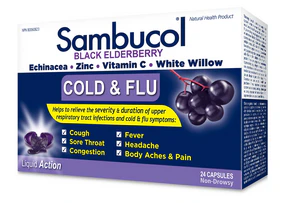 Sambucol - Cold & Flu Capsules (24sg) - Image 3