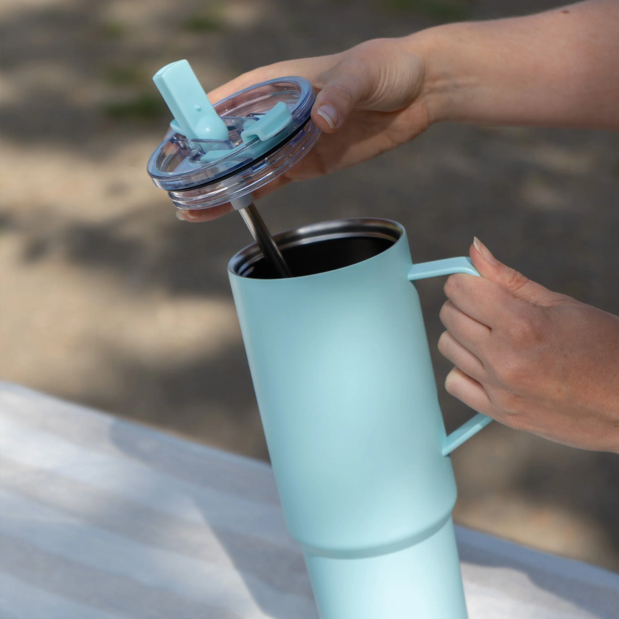 Santevia Systems - Stainless Steel Tumbler 900 mL - Glacier - Santevia Systems - Image 5