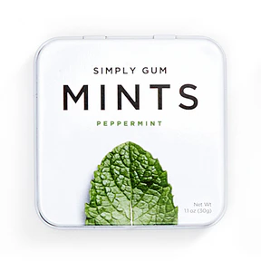 Simply Gum - Peppermint Natural Mints (30g) - Image 2