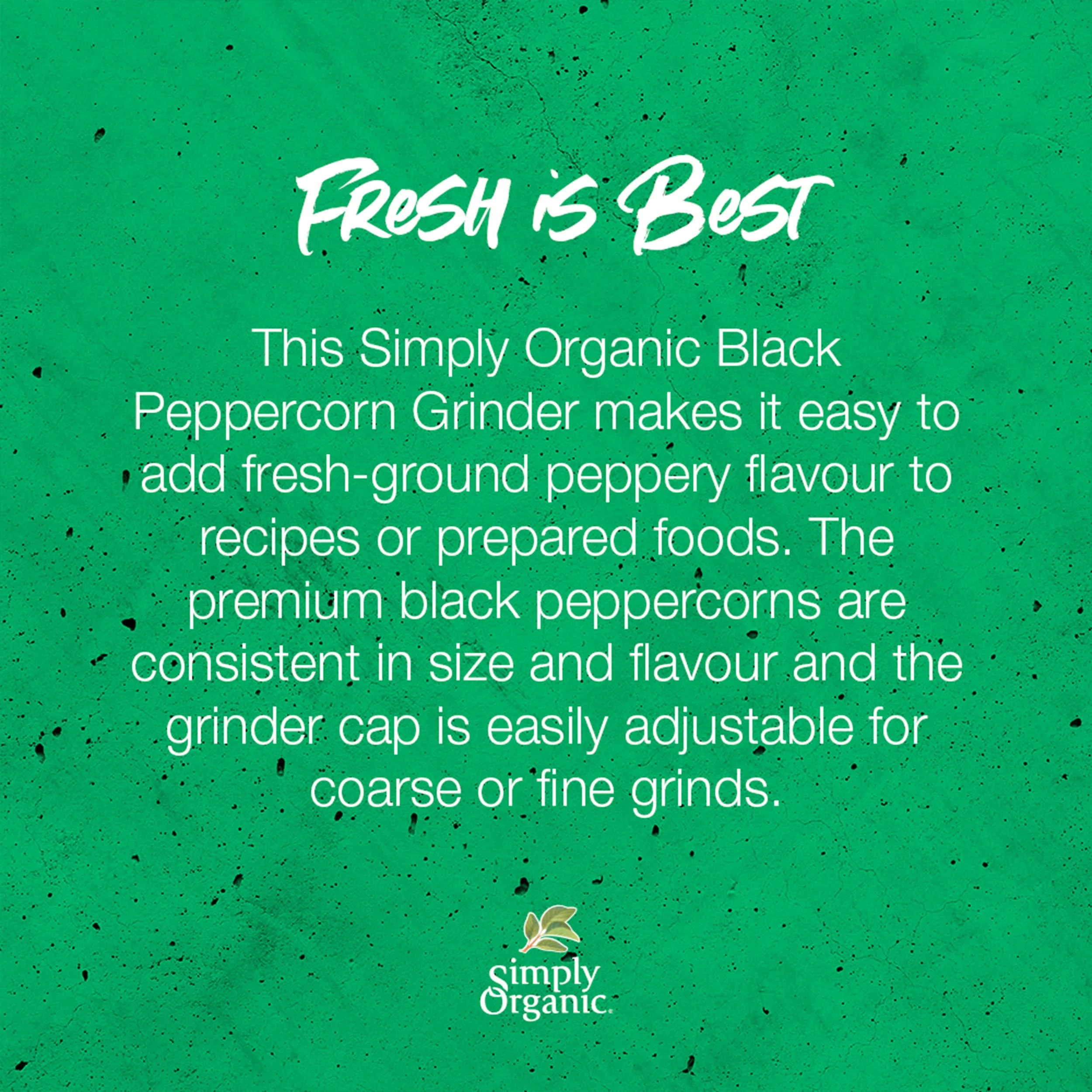 Simply Organic - Black Peppercorn Grinder (75g) - Image 10