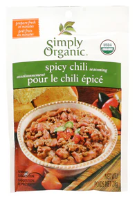 Simply Organic - Chili Seasoning Mix, Veggie (28g) - Image 3