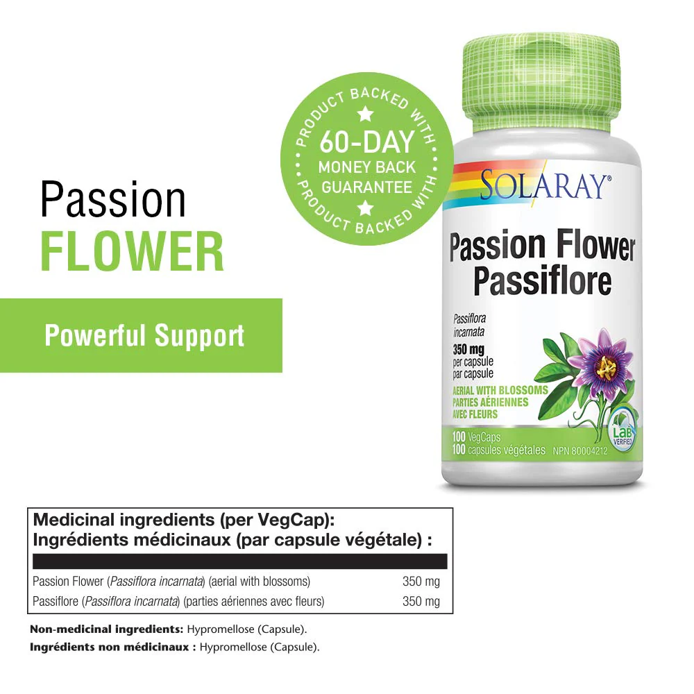 Solaray - Passion Flower (100caps) - Image 4