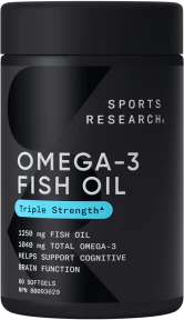 Sports Research - Omega 3 Fish Oil 60 softgel (60sg) - Image 2
