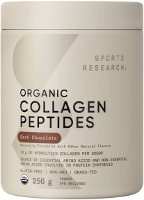 Sports Research - Organic Collagen Peptides Dark Choc (256g) - Image 4