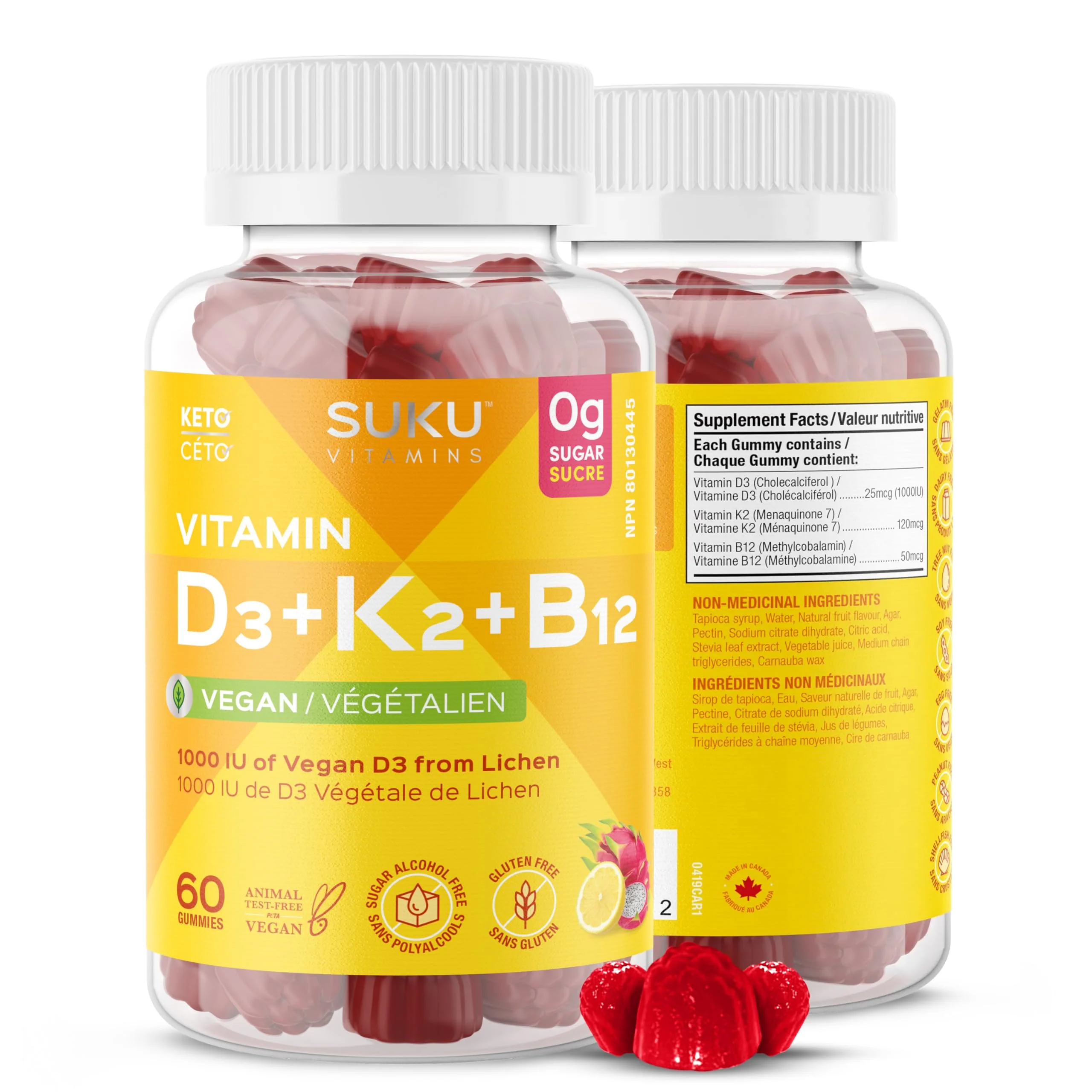 SUKU Vitamins - Vitamin D3 (60gmy)