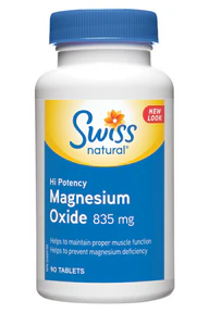 Swiss Natural - Magnesium Oxide Hi Pot 835mg Tab (90tab)