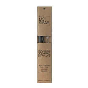The Last Straw - Stainless Straw Duo: Black w/brush (1un) - Image 2