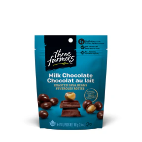 Three Farmers - Milk Chocolate Roasted Fava Beans (100g) - Image 2