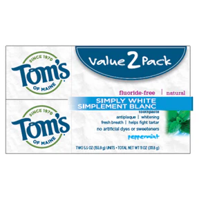Tom's Of Maine - Simply White Peppermint Twin Pack (2pk) - Image 3