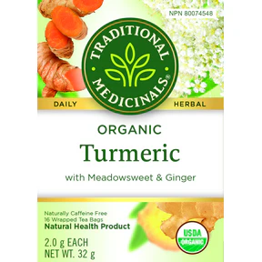 Traditional Medicinals - Org Turmeric Meadowsweet & Ginger (16bg) - Image 3