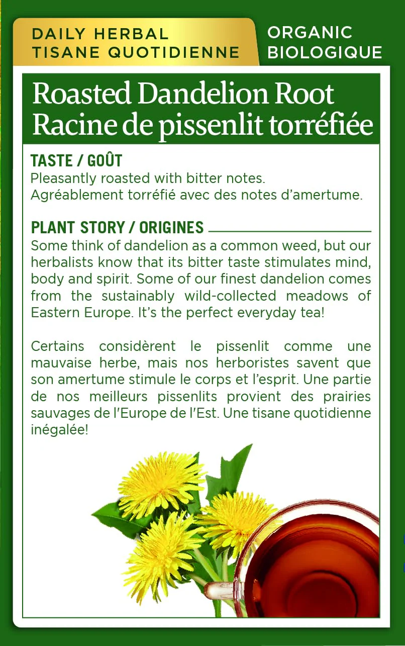 Traditional Medicinals - Organic Roasted Dandelion Root (16bg) - Image 7