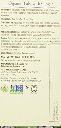 Traditional Medicinals - Organic Tulsi With Ginger (16bg) - Image 5