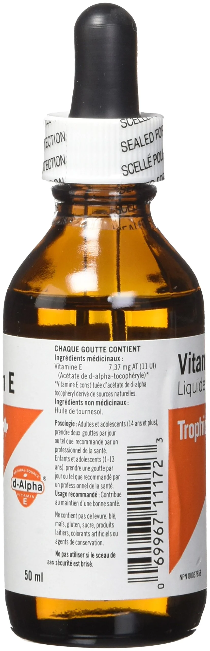 Trophic - Vitamin E Liquid (50ml) - Image 2