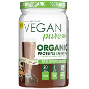 Vegan Pure - Organic Protein & Greens Choc (478g) - Image 2
