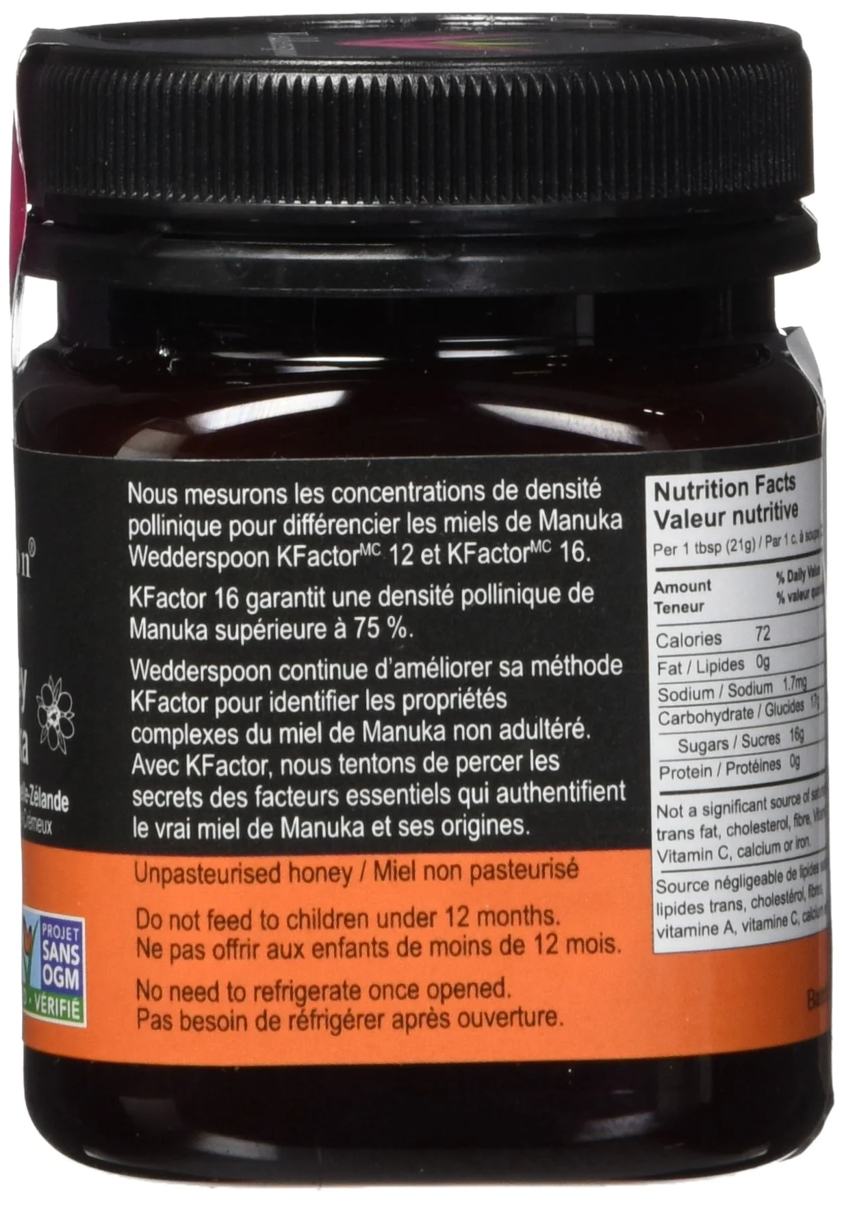Wedderspoon - Raw Manuka Honey KFactor 16 (250g) - Image 6